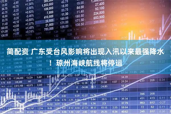 简配资 广东受台风影响将出现入汛以来最强降水！琼州海峡航线将停运