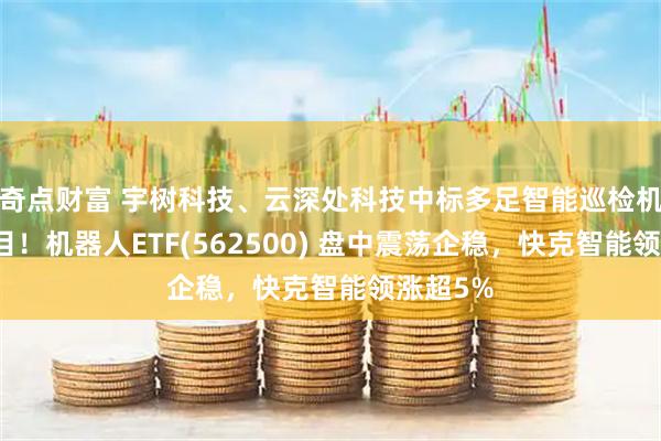 奇点财富 宇树科技、云深处科技中标多足智能巡检机器人项目！机器人ETF(562500) 盘中震荡企稳，快克智能领涨超5%